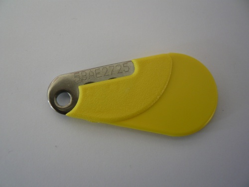 Badge Vigik HEXACT Jaune numeroté Badge Vigik HEXACT Jaune numeroté