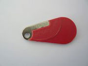 Badge Vigik HEXACT rouge numerot�