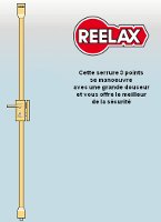 Serrure Reelax R23 3 points haut et bas a2p*** Serrure Reelax R23 3 points haut et bas a2p***