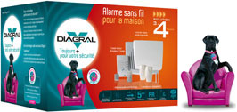 Alarme maison Pack Diagral DASA04F