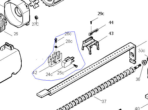 CAME 119RID198 - FINS DE COURSE + SUPPORT ATI