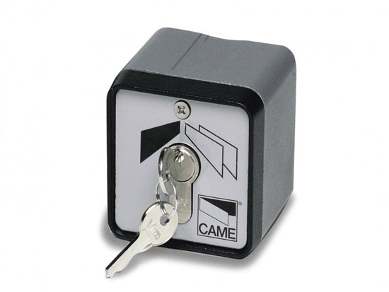 Selecteur � cl� en Applique boitier Alu et cylindre DIN ( CAME SET-E )