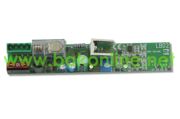 CAME LBD2 - CARTE SECOURS BATTERIES POUR ZD2 CAME LBD2 - CARTE SECOURS BATTERIES POUR ZD2