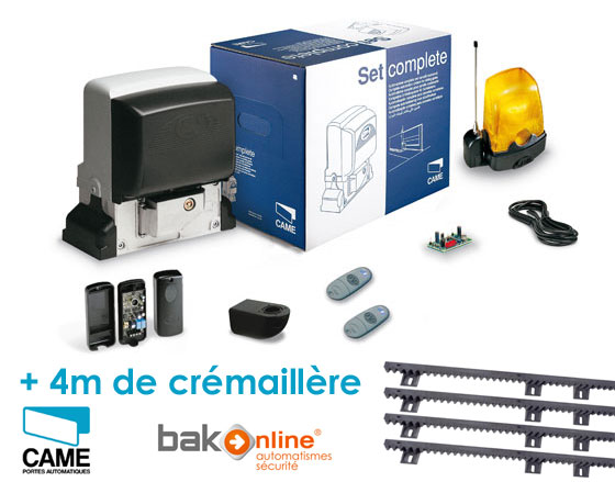 CAME U2643 BX-78 Motorisation portail coulissant + 4m de crémaillère CAME U2643 BX-78 Motorisation portail coulissant + 4m de crémaillère