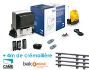 CAME U2643 BX-78 Motorisation portail coulissant + 4m de crémaillère CAME U2643 BX-78 Motorisation portail coulissant + 4m de crémaillère