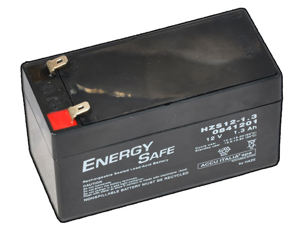 Batterie de secours (12Vdc - 1,3Ah)