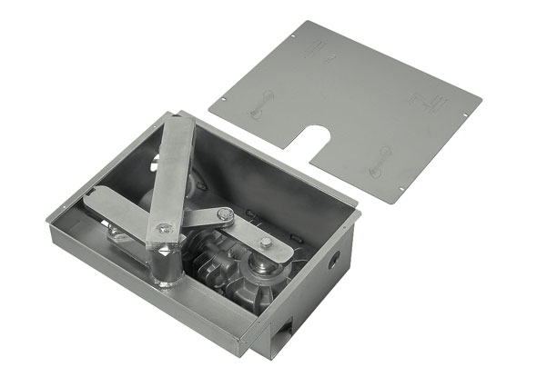 Caisson en acier inox pour Zefiro 350 avec d�verrouillage et leviers