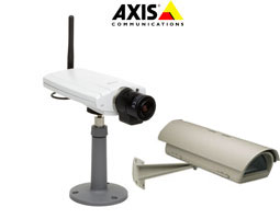 Camera IP Axis 211W +caisson VERSO+Supp. Mural+Alim