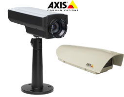 Camera IP Axis Q1755 avec caisson HOV+Supp. Mural
