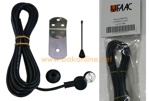 Faac 412006 - Antenne + Cable Coaxial Pour RP Et RP2 868 Mhz
