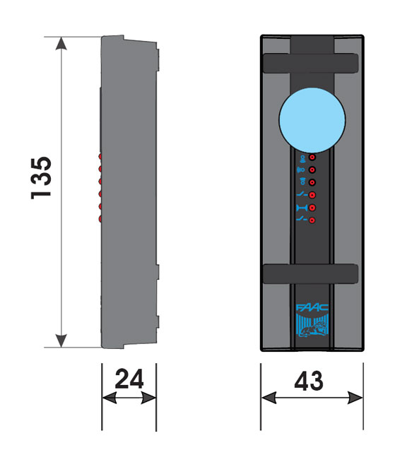 R�cepteur FIXE de tranche MSE ( Faac 392002 )