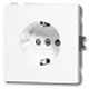 Prise de courant � contacts de protection blanc