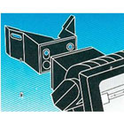 Support d'angle noir pour projecteur Support d'angle noir pour projecteur
