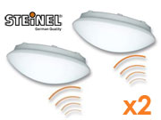 Pack de 2 Plafonniers à détecteur RS 16 Steinel Pack de 2 Plafonniers à détecteur RS 16 Steinel