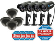 Kit de Dissuasion : 4 caméras et dômes factices Kit de Dissuasion : 4 caméras et dômes factices