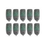 Lot de 10 Télécommandes CARDIN S449 QZ2 Vertes
