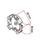 Support pour Pattes ZF Entraxe 44 pour T Mode