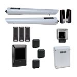 Motorisation portail battant Faac Handykit 24V + lecteur TAG + 3 TAG seul