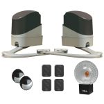 Kit Nice Pop7124 + 4 télécommandes pour portail battant