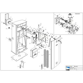 CAME 119RIG074 - FÛT EN INOX POUR G6001