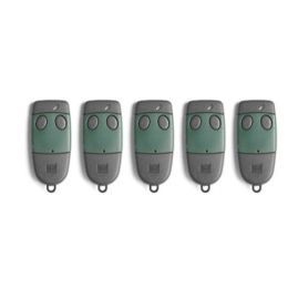 Lot de 5 Télécommandes CARDIN S449 QZ2 Vertes