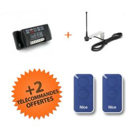 Récepteur radio universel Nice FLOX2R + 2 Inti bleu