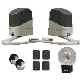 Kit Nice Pop7124 + 4 télécommandes pour portail battant