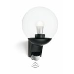 Lampe extérieure à détecteur Steinel L 585 S Noir - globe bullé