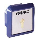 Contacteur à clé T21 I encastré - 2 Contacts ( Faac 401015 )
