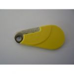 Badge Vigik HEXACT Jaune numeroté