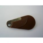 Badge Vigik HEXACT marron numeroté
