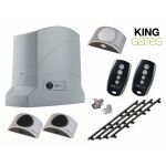 Kit King Gates Dynamos 400 24V pour portail coulissant + 4m de crémaillère