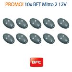 Lot de 10 Télécommandes BFT MITTO 2 12V 433MHZ