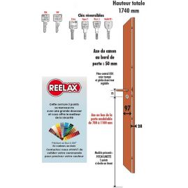 Serrure carénée Reelax PITCHOUNETTE 5 points latéraux a2p*