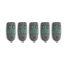 Lot de 5 Télécommandes CARDIN S449 QZ2 Vertes