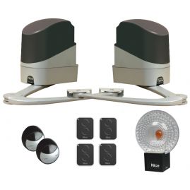 Kit Nice Pop7124 + 4 télécommandes pour portail battant